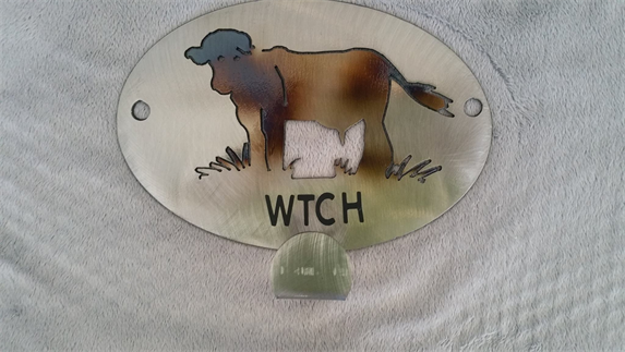 WTCH with Cow Single Coat rack